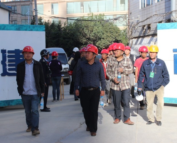 昆明一建到錦悅四季項目進行參觀學(xué)習(xí)交流