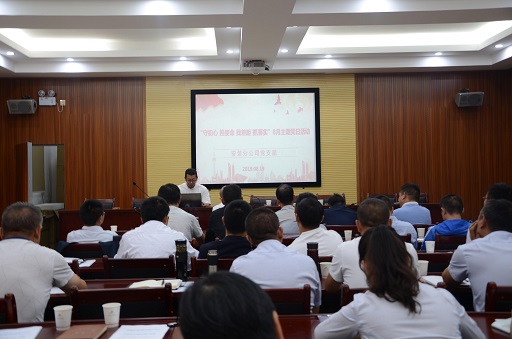 安裝分公司開展節(jié)前清欠維穩(wěn)會議暨“守初心 擔(dān)使命 找差距 抓落實(shí)”主題黨日活動